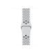 Apple MQWH2ZM/A Nike Sport Band voor Apple Watch 38/40/41mm Pure Platinum/Black Fluorelastomeer