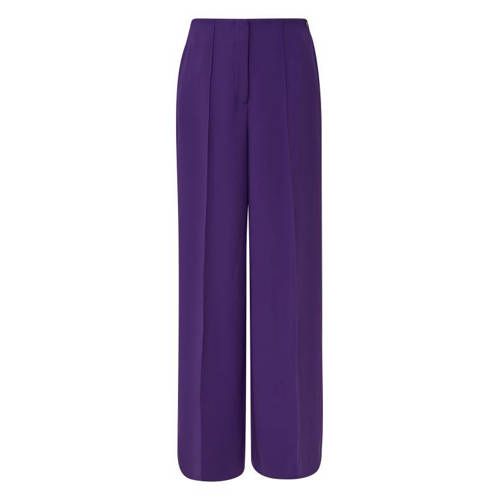 High Waist Straight Fit Pantalon - Purple