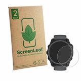 ScreenLeaf Bedifol GmbH 2 Stuks Screenprotector voor Garmin Tactix 8 Amoled Cerakote (51 mm) - Hoogwaardige Beschermfolie transparant