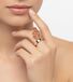 Calvin Klein Bague pour femme, intemporelle, avec pendentif cube, en acier inoxydable, KJ3HPR10010, or rose