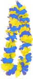PartyXplo Hawaii Krans Blauw/Geel 100 cm