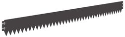 Acier Bordure de pelouse 30 pc 103 x 10 cm Noir
