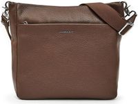 MANDARINA DUCK Mellow Leather Crossover Bag Milk Chocolate