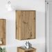 Maison Exclusive - Armoire de salle de bain en chêne massif, fabriquée artisanalement, dimensions 39 x 23,5 x 65 cm