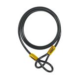 ABUS Cobra 10 Staalkabel met kunststof ommanteld voor fiets- en motoraccessoires, 2 meter lang, 10 mm dik