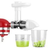 Merkloos KitchenAid Sapcentrifuge opzetstuk juicer citruspers slow juicer - Voor KitchenAid standmixer - Wit - Voor fruit en groenten