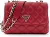 GUESS Giully II Mini Compound Convertible Flap Bag Dark Cherry