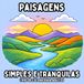 Paisagens Simples e Tranquilas: Livro de Colorir para Adultos com Páginas de Natureza Fáceis e Relaxantes para Relaxamento e Atenção Plena