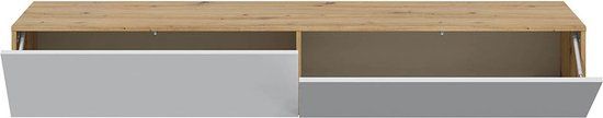 CaliCosy Hangmeubelen met 2 deuren en 2 opbergvakken 180x35x28cm