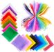 Foulards de danse colorés en soie sensorielle pour bébés - 32 pièces - Idéal pour la danse, la gymnastique et comme accessoire magique - 60 x 60 cm