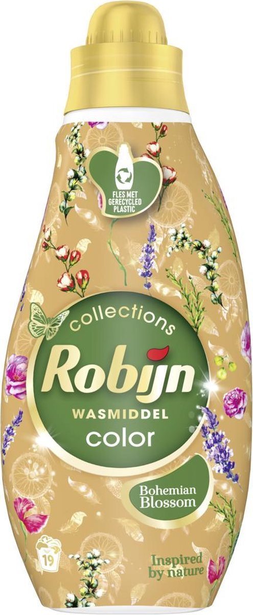 Robijn Klein & Krachtig Color Bohemian Blossom Vloeibaar Wasmiddel - 8 x 19 wasbeurten - Voordeelverpakking
