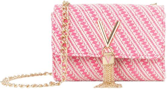 Valentino Bags Divina Summer Flap Bag Fucsia / Multi roze