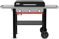Weber Plancha - 71 cm Bakplaat - Barbecue à gaz - 3 Brûleurs - Noir