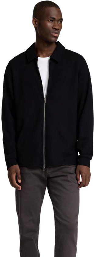 Selected Homme SLHEMANUEL SOFT FULL ZIP SWEAT regular fit Zwart L