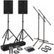 SubZero C12A Actief PA-systeem met Microfoons, Statieven en Mixer