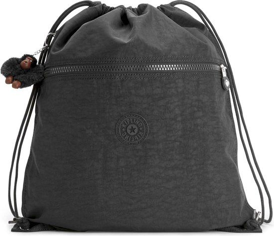 Kipling SUPERTABOO Rugzak - True Black - Gymtas - Unisex - 15L