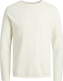 JACK & JONES slim fit trui katoen - O-hals - off-white ecru