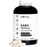 Hivital Foods HIVITAL GABA 1300 mg met Vitamine B6. 240 vegan capsules