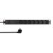 LogiLink PDU7C02 energiedistributie 7 AC-uitgang(en) 1U Zwart