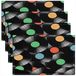 Solidchoice - Set de 4 sets de table ronds vintage