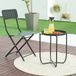 en.casa Tuintafel Sandefjord bijzettafel rond metaal 53xØ40 cm zwart
