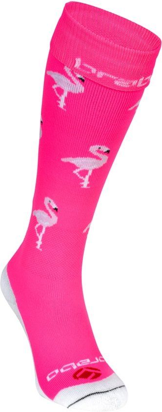 Brabo Socks Flamingo Neon Pink Sportsokken Unisex