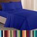 Elegant Comfort Luxe 1500 draadtelling Egyptische kwaliteit drielijnsgeborduurd zachtste premium hotelkwaliteit 4-delige bedladenset, rimpel- en vervagingsbestendig, koning, koningsblauw