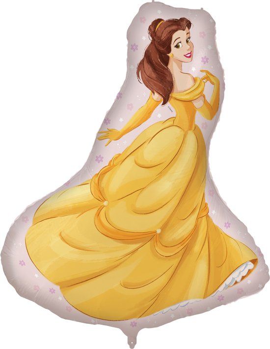 Globos Europe BV Folieballon - Prinses Gele Jurk - 97 cm - Blauw