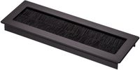 SOTECH 2 x kabeldoorvoer Toledo van zwart geanodiseerd aluminium 200 x 70 mm