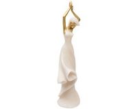 ATMOSPHERA CREATEUR D'INTERIEUR Femme dansante, décoratif, Casey, 35 cm, blanc