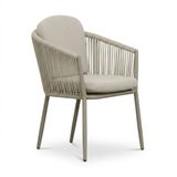 LUX outdoor living Parma Parma dining tuinstoel | touw + aluminium | beige