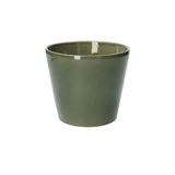 Pot de fleur, céramique, vert foncé, Ø 15,5 cm