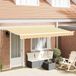 Maison Exclusive - Pare-soleil électrique, 4 x 2 mètre, rayé jaune et blanc