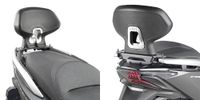 Givi TB, Sozius-Rückenlehne, Farbe: Schwarz/Silber