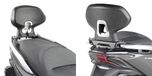 Givi TB, Sozius-Rückenlehne, Farbe: Schwarz/Silber