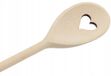 Peewit Houten Keukenlepel met Hart - Beukenhout, 30 cm