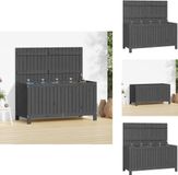 vidaXL Tuinbox - 121x55x64 cm - Massief Grenenhout - Grijs