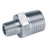 Draper 25869 Mannelijk naar Mannelijk BSP Taper Reducing Union, 1/2" x 1/4", Blauw, Pack van 3