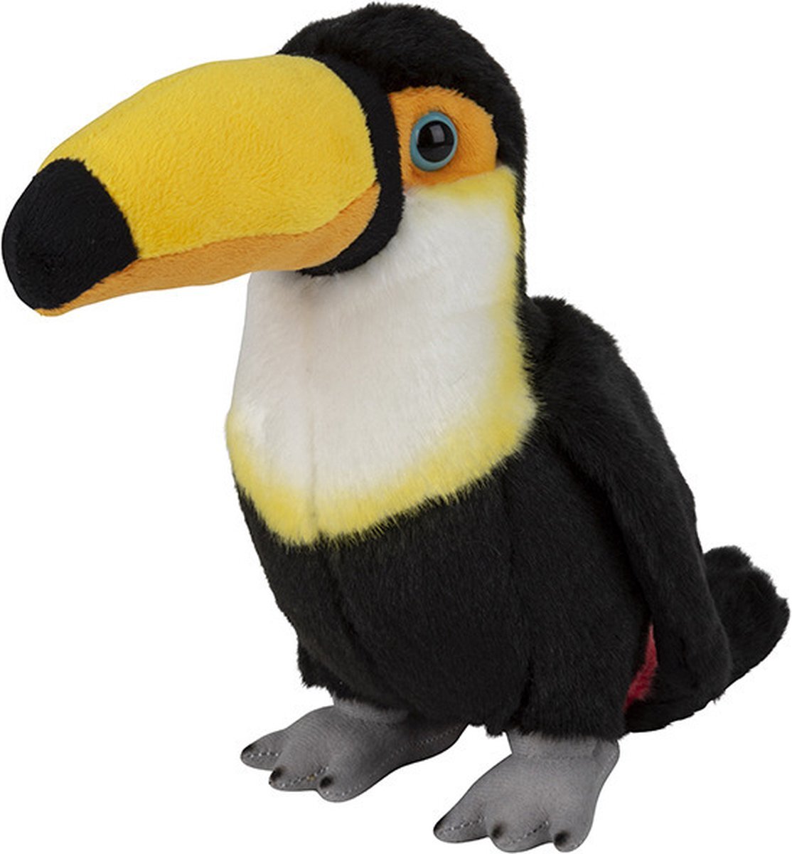 Nature Planet Pluche tropische vogel Toekan knuffel van 18 cm - Dieren speelgoed knuffels cadeau - Vogels Knuffeldieren