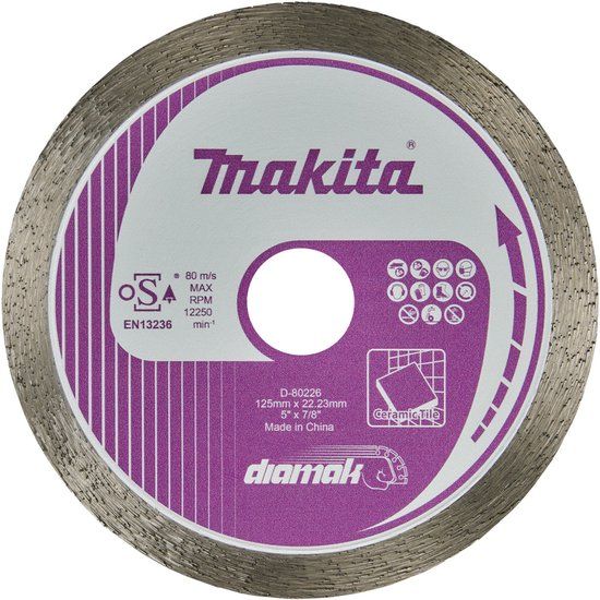 Makita Accessoires Makita Diamantschijf 125x22,23x1,8mm - D-80226