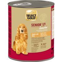 SELECT GOLD Sensitive Senior Kip en rijst 12x800 g