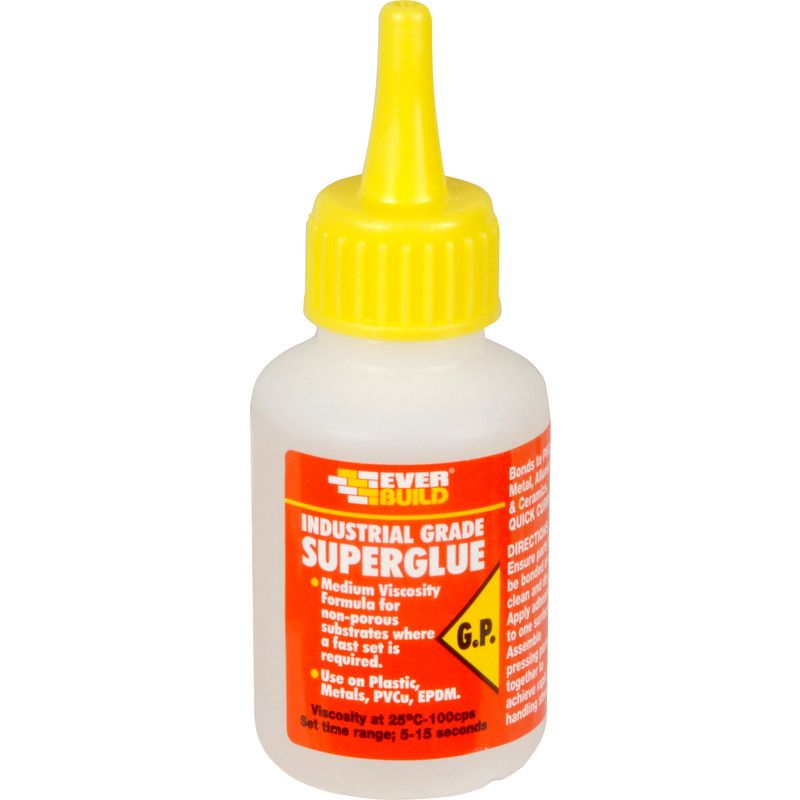 Everbuild Secondelijm Medium Viscositeit 20gr