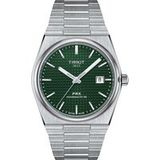 Tissot PRX Automatisch Groen Heren Horloge T137.407.11.091.00 Staal, Grijs, Minimalistisch, Jurk