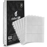 collectXP - Pages d'album - Protège-pages de collection premium pour toutes les cartes à collectionner et jeux de cartes à collectionner (Magic, Pokémon, Yu-Gi-Oh! et autres) (50 pièces / transparent)