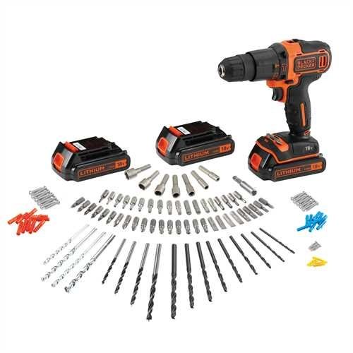 BLACK+DECKER BDCHD181B3A Klopboormachine - 18V - Incl. Accu & Koffer