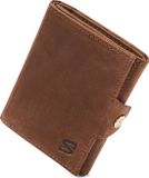 SERASAR Lederen Heren Portemonnee [Genius] - Bruin - Met RFID-Bescherming