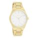 OOZOO Timepieces - Goudkleurige horloge met goudkleurige roestvrijstalen armband - C10527