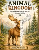Animal Kingdom – An Educational Coloring Book: Color, Learn & Discover — Amazing Animals for kids, teens, & adults. — Stress Relief Coloring Book