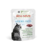 Almo Nature HFC Functional Sterilised - Natvoer voor Gesteriliseerde Katten - Pacifische Tonijn - Human-Grade, Monoproteïne, Glutenvrij - 50g (Pak van 24)