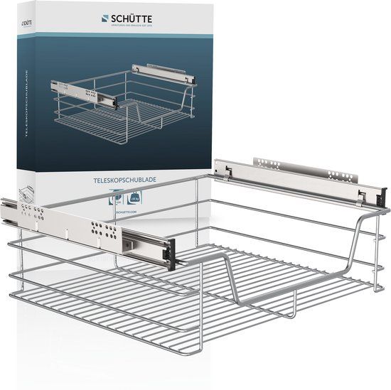 SCHÜTTE Telescopische lade - voor 50 cm kast - Chroom